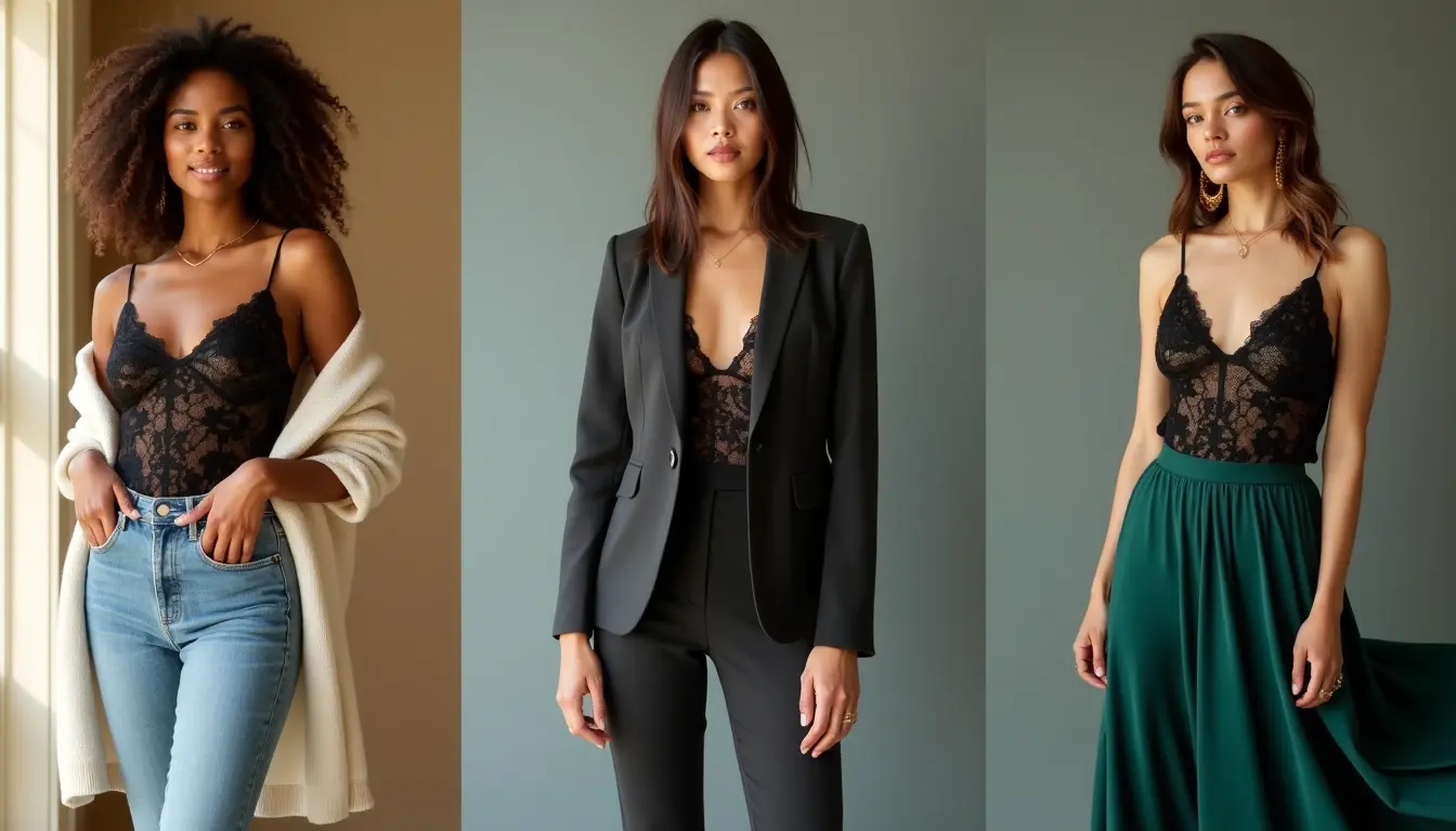 how to style lace bodysuits