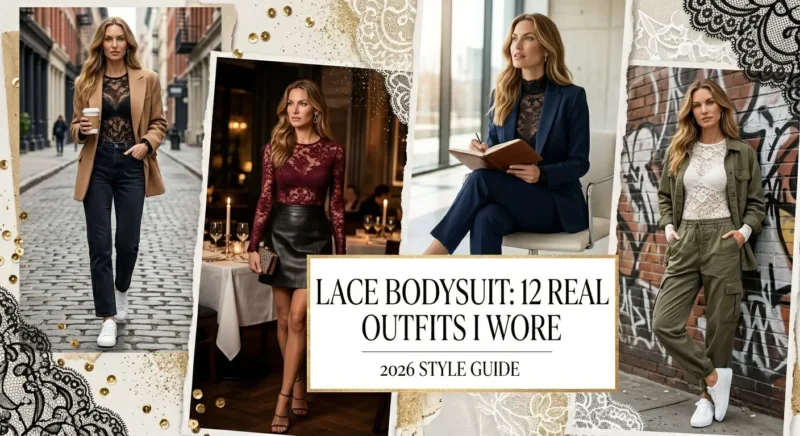 12 lace bodysuit outfit ideas for 2026, from casual denim to evening leather.